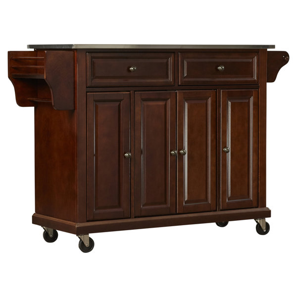 Three Posts™ Haslingden Metal Kitchen Island & Reviews Wayfair